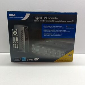 RCA Digital TV Converter Box DTA800B & Remote Converts To Analog Signal DTA800